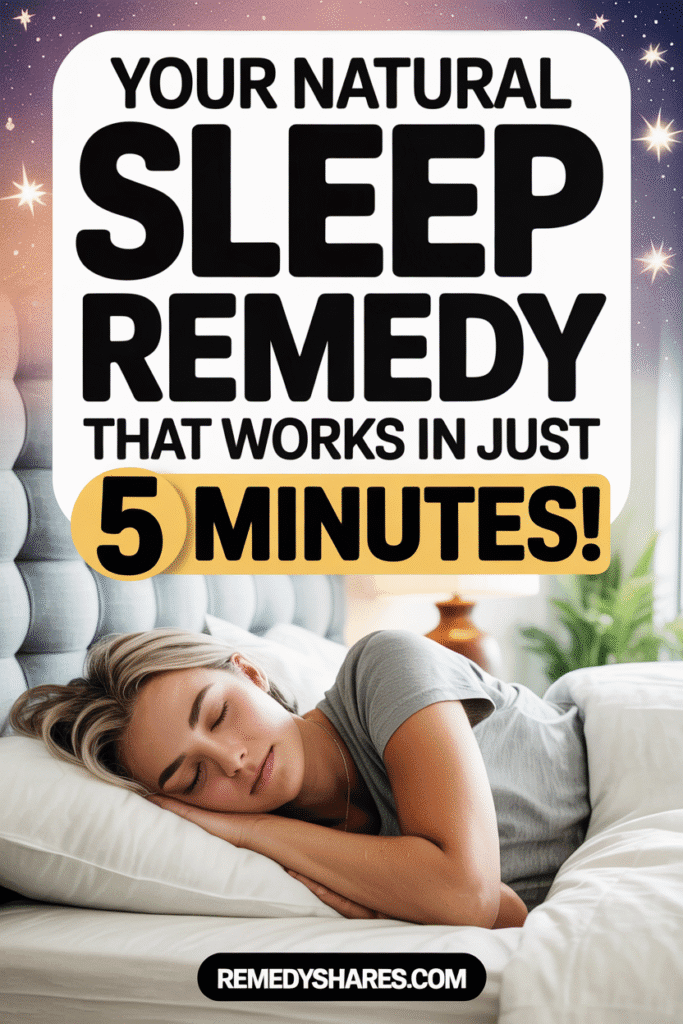 Your Natural Sleep Remedy That Works in Just 5 Minutes! Your Natural Sleep Remedy That Works in Just 5 Minutes!