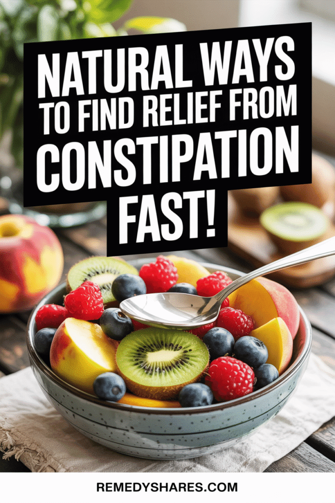 Natural Ways to Find Relief From Constipation Fast! Natural Ways to Find Relief From Constipation Fast!