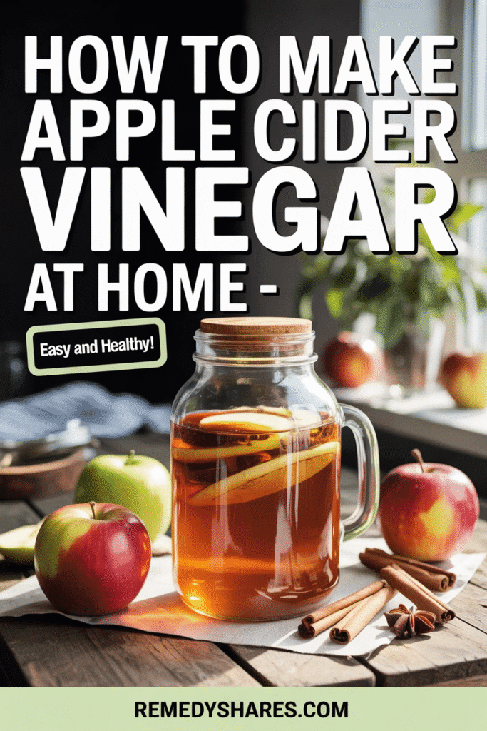 How to Make Apple Cider Vinegar at Home – Easy and Healthy!