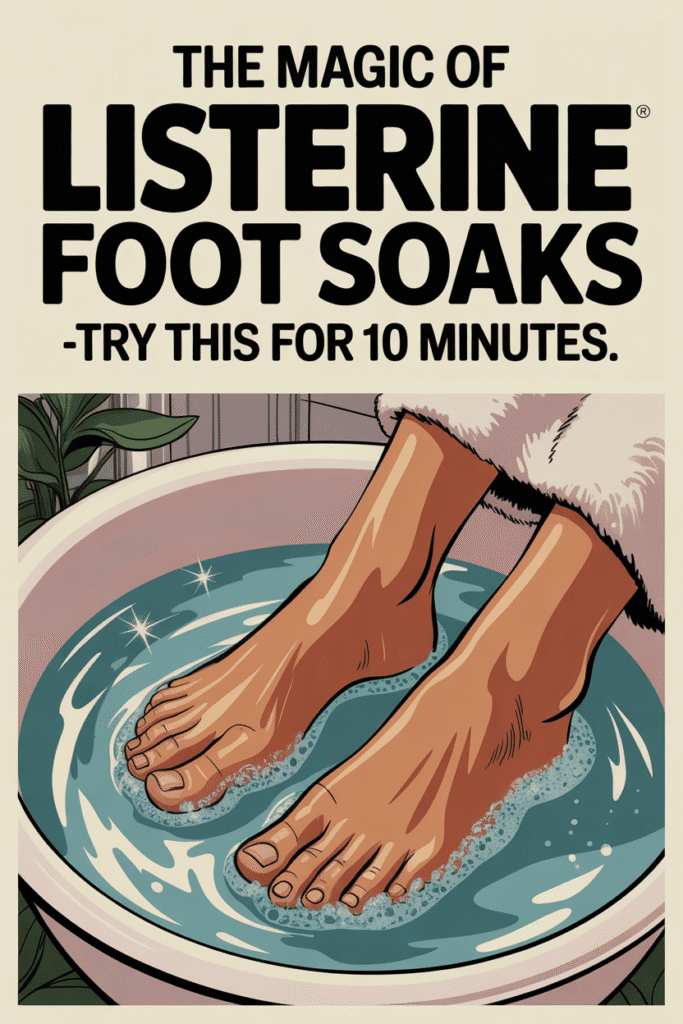 The Magic of Listerine Foot Soaks -Try This for 10 Minutes. The Magic of Listerine Foot Soaks -Try This for 10 Minutes.