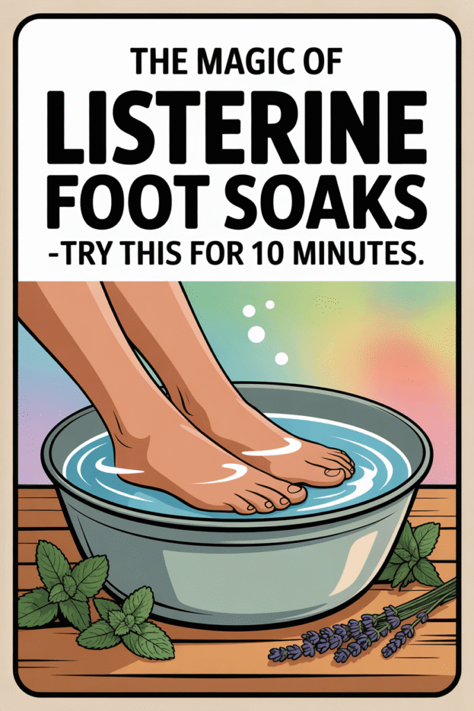The Magic of Listerine Foot Soaks -Try This for 10 Minutes. The Magic of Listerine Foot Soaks -Try This for 10 Minutes.