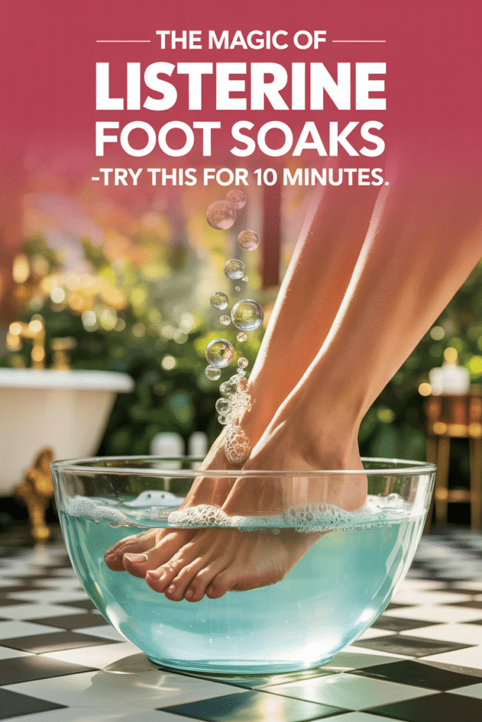 The Magic of Listerine Foot Soaks -Try This for 10 Minutes. The Magic of Listerine Foot Soaks -Try This for 10 Minutes.