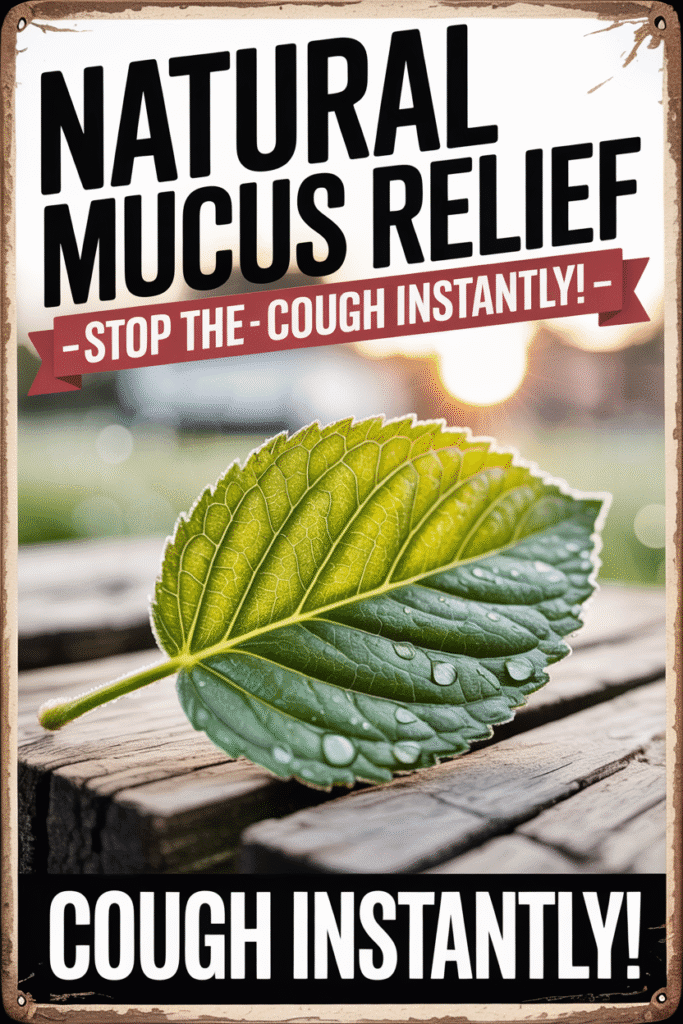 Natural Mucus Relief – Stop the Cough Instantly! Natural Mucus Relief – Stop the Cough Instantly!