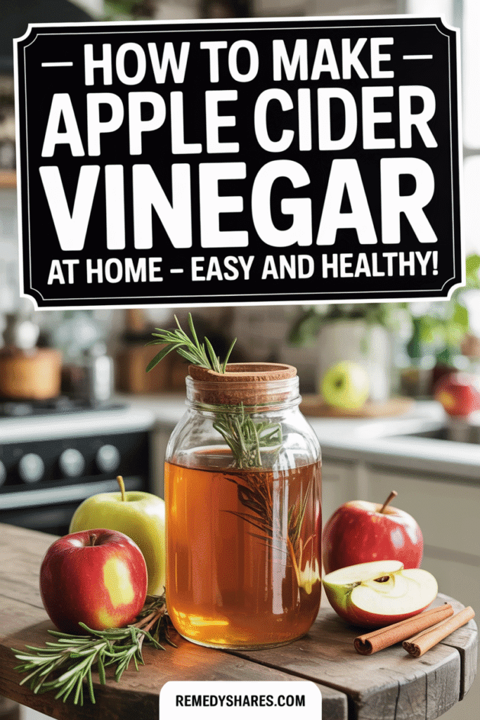 How to Make Apple Cider Vinegar at Home – Easy and Healthy!